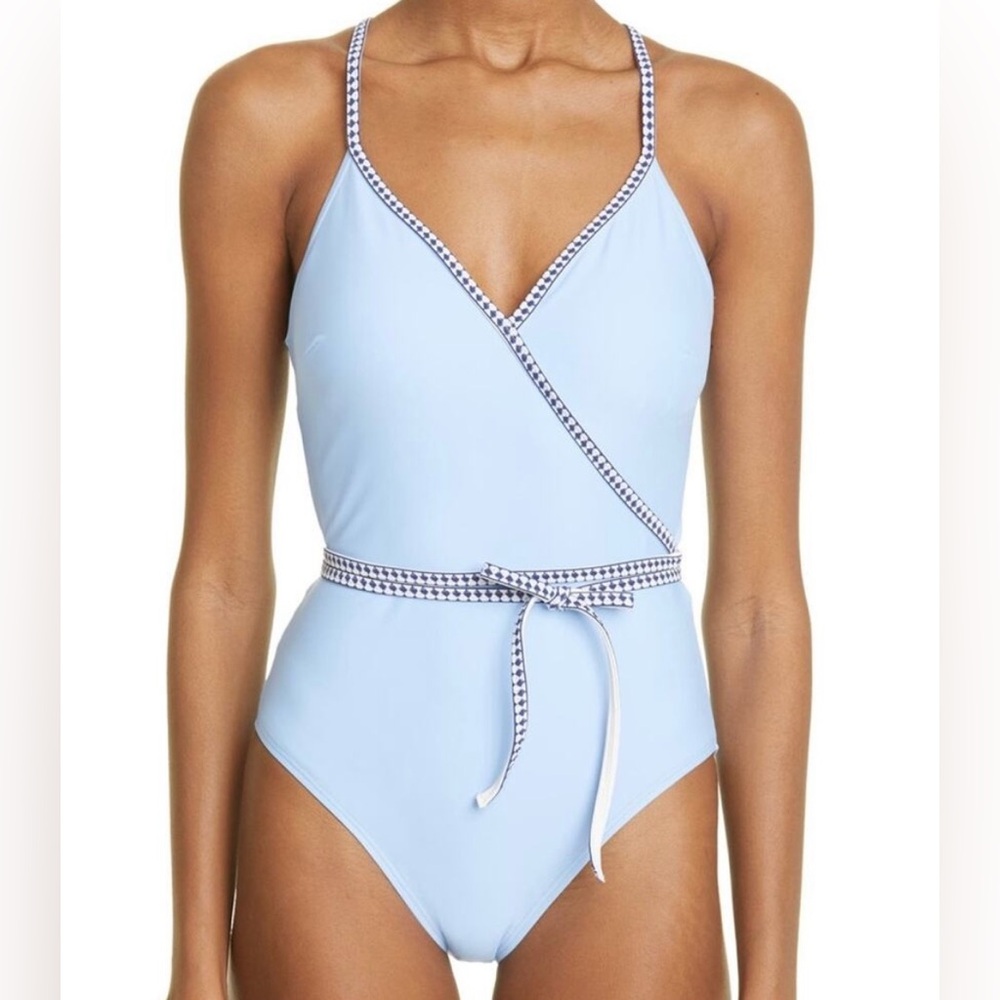 Lemlem One Piece Swimsuit Blue Size XL
